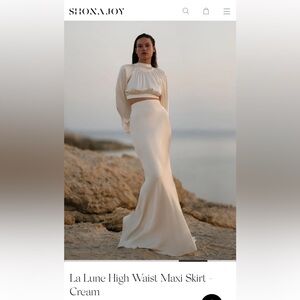 Shona Joy Cream Maxi Skirt